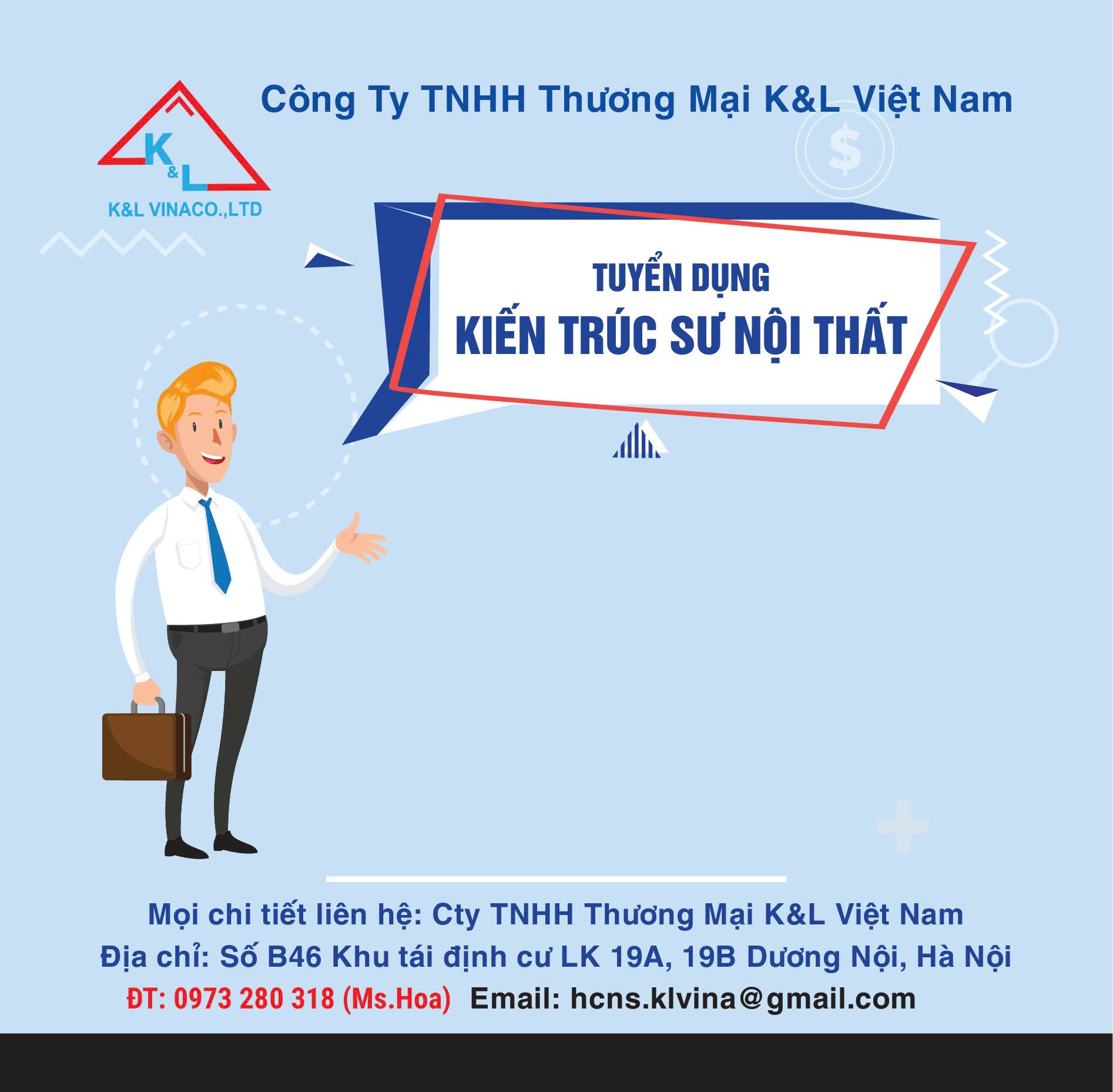 TUYỂN DỤNG: KIẾN TRÚC SƯ NỘI THẤT